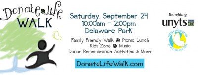 Donate Life Walk to Benefit Unyts at Delaware Park — Sep 24, 2016