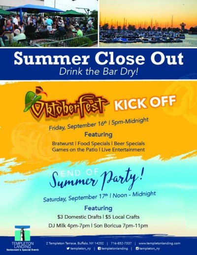 Summer Close Out Party: Drink the Bar Dry at Templeton Landing