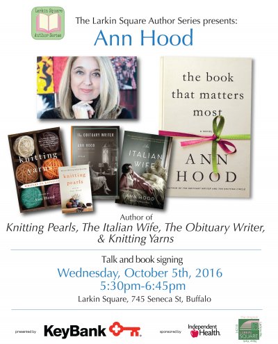 Larkin Square Author Series: Ann Hood