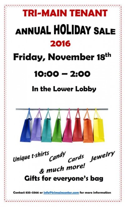Tri-Main Tenant Holiday Sale