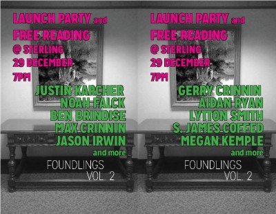 Foundlings Vol. 2 Launch Party and Reading
