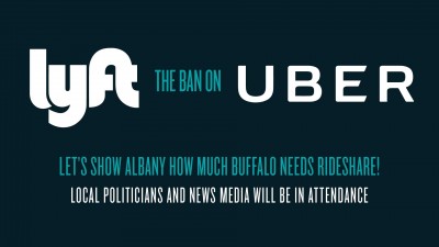 Lyft the ban on Uber! A rally for ridesharing at Thin Man