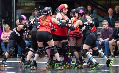 Queen City Roller Girls: Suicidal Saucies vs Devil Dollies