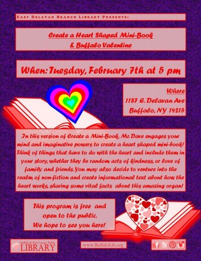 Create a Heart-Shaped Mini Book & Buffalo Valentine