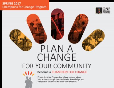Join the One Region Forward: Champions for Change Program
