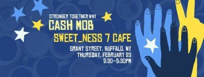 Cash Mob at Sweet Ness 7 Cafe