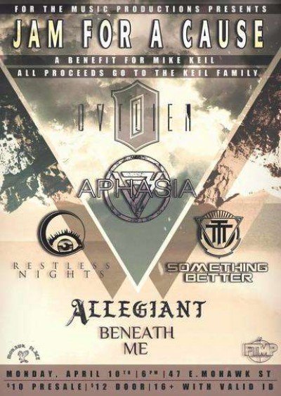 Jam For A Cause: A Benefit Show For Mike Keil at Mohawk Place — Apr 10, 2017