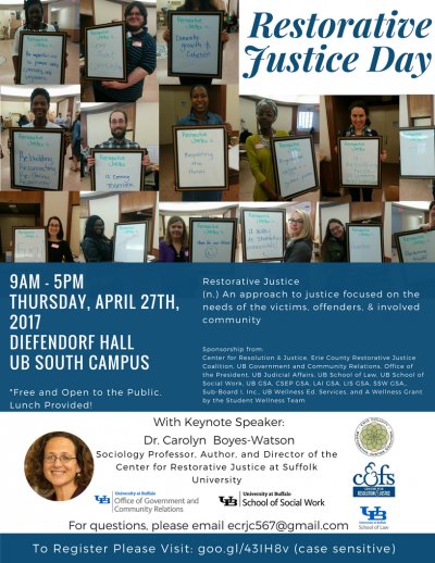 Restorative Justice "RJ" Day at UB