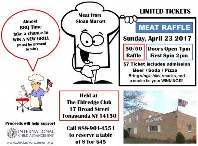 Meat Raffle to benefit International Child Advancement