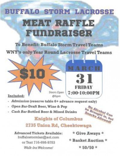 Meat Raffle - Buffalo Storm Lacrosse