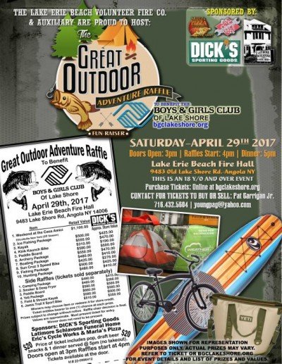 The Great Outdoor Adventure Raffle — Apr 29, 2017