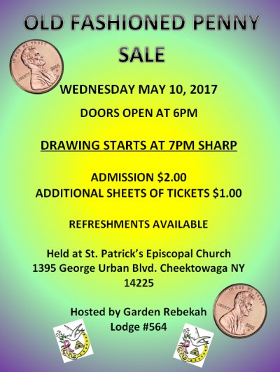 Old Fashion Penny Sale!!!  Hosted by Garden Rebekah Lodge #564