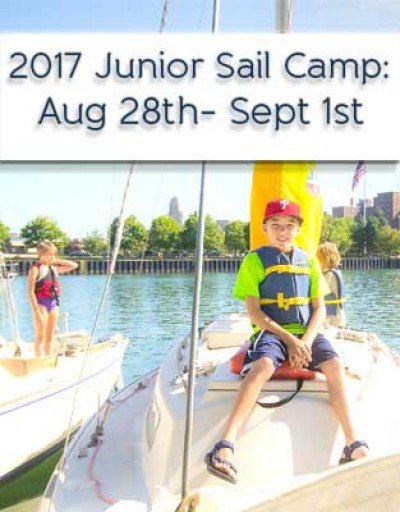 2017 Junior Sail Camp Weeks 11 |  August 28 – September 1