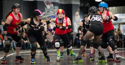 Queen City Roller Girls: Suicidal Saucies vs Devil Dollies - QCRG CUP PLAYOFF Game