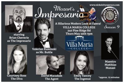 Nickel City Opera presents The Buffalo Traveling Roadshow Opera and 'The Impresario'