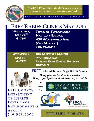 Free Rabies Vaccination Clinic for Dogs, Cats & Ferrets