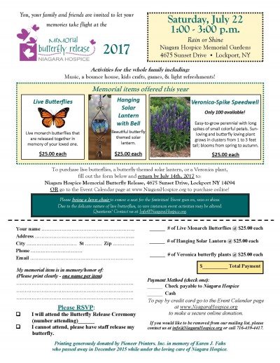 Hospice Butterfly Release