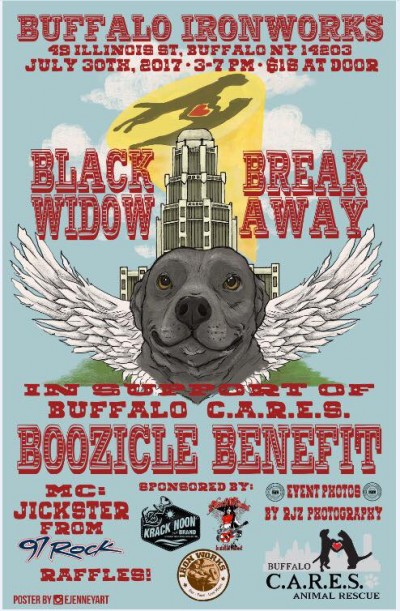Boozicle Benefit for Buffalo Cares Animal Rescue w/ Black Widow & Breakaway