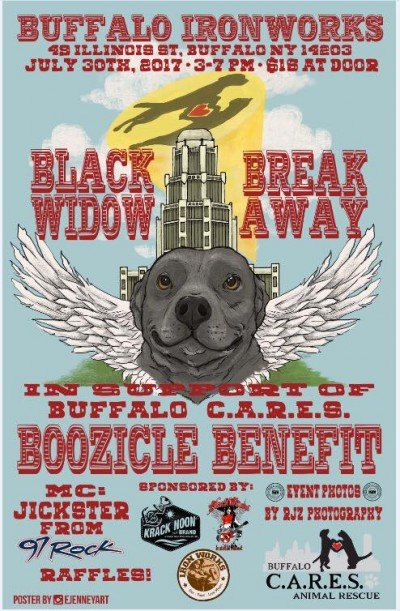 Boozicle Benefit for Buffalo Cares Animal Rescue w/ Black Widow & Breakaway