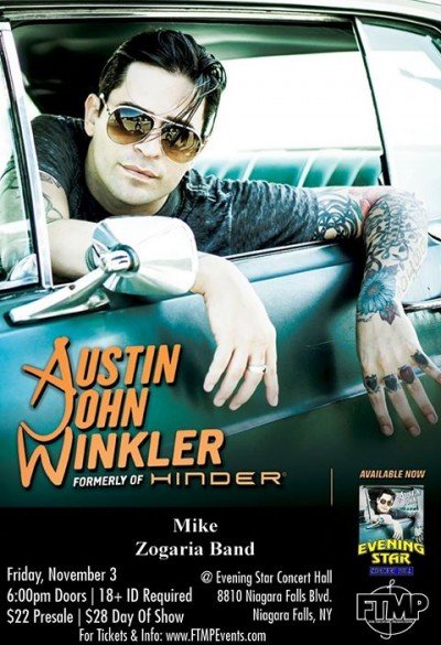 Austin John Winkler (formerly of Hinder performing hit songs)