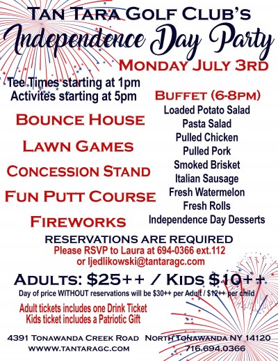 Tan Tara Golf Club's Independence Day Party