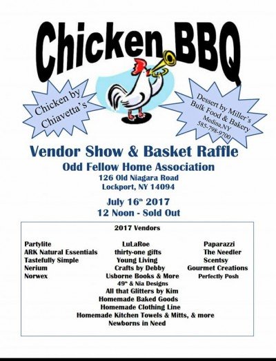 Chiavetta’s Chicken BBQ / Vendor Craft Show & Basket Raffle