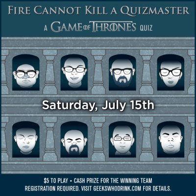 Fire Cannot Kill a Quizmaster: A Game of Thrones Quiz!