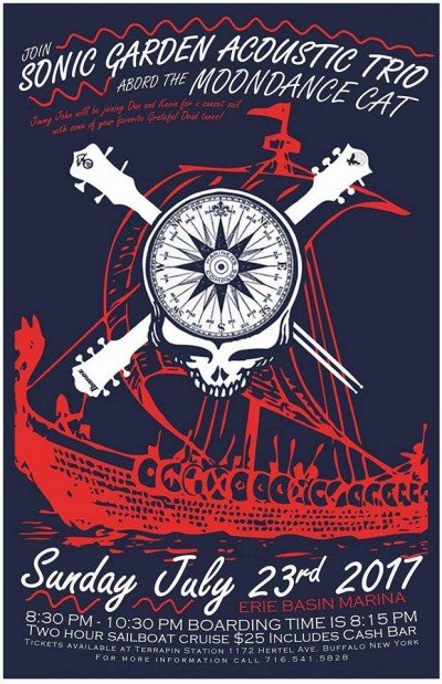 Music of the Grateful Dead on a Sailboat on Lake Erie With Sonic Garden