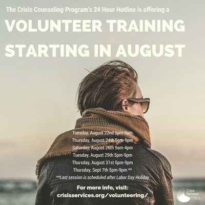 Volunteer Training with Crisis Services