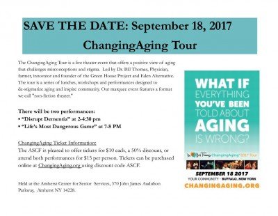 National ChangingAging Tour at Amherst Senior Center on September 18, 2017