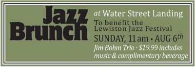 Water Street Landing's Jazz Brunch to help benefit the Lewiston Northwest Jazz Festival at Water Street Landing — Aug 6, 2017