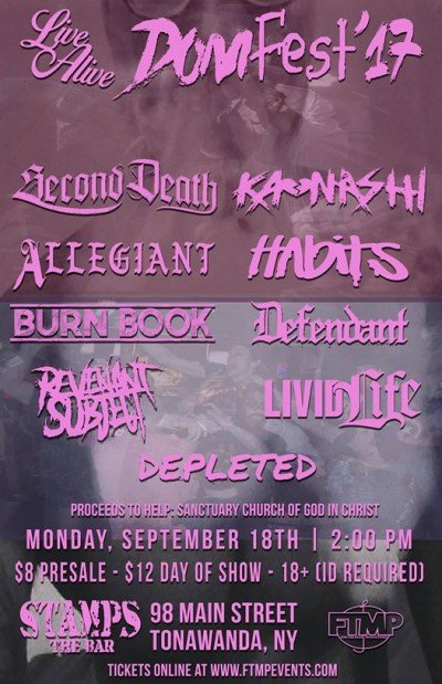 Live Alive: Domfest '17 - Second Death / Kaonashi & more