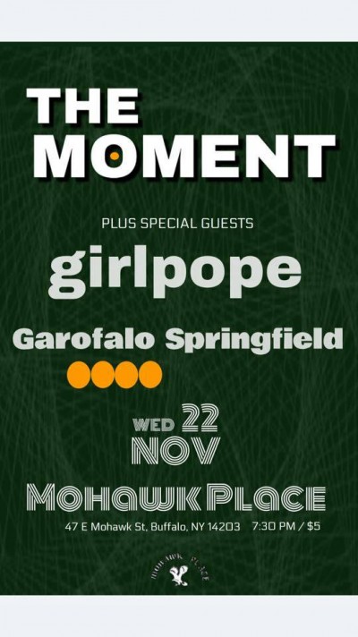 Thanksgiving Eve with Girlpope, The Moment, Garofalo Springfield