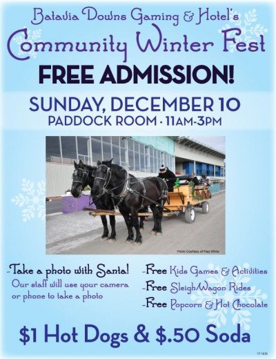 Community Winter Fest at Batavia Downs Gaming & Hotel