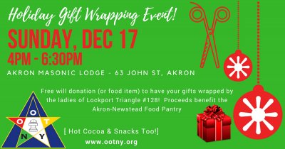 Holiday Gift Wrapping Event — Dec 17, 2017