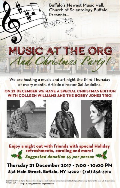 Music at the Org and Christmas Party at Church of Scientology Buffalo — Dec 21, 2017