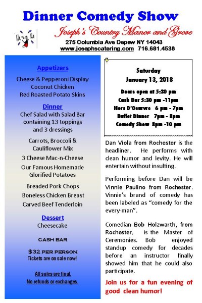 Comedy Show and Dinner