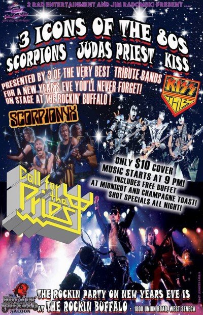 New Year's Eve At Rockin Buffalo With 3 Incredible Tributes! at Rockin' Buffalo Saloon — Dec 31, 2017