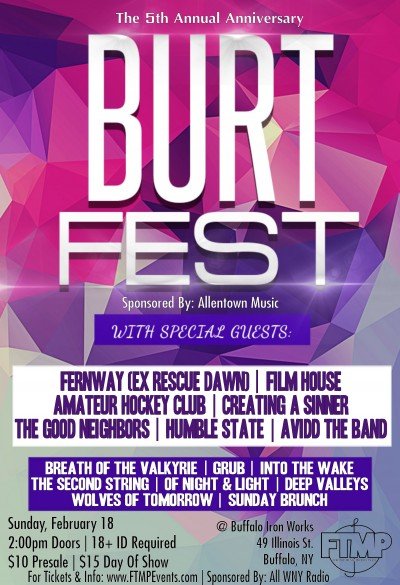 Burt Fest 2018 at Buffalo Iron Works — Feb 18, 2018