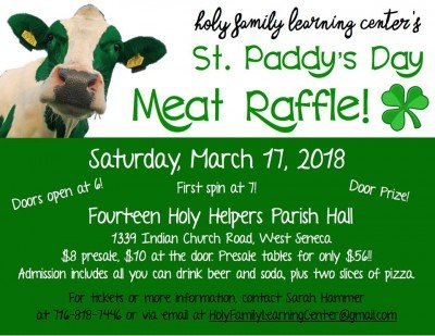 Meat Raffle to benefit Holy Family Learning Center!!