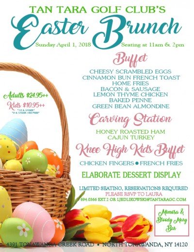Tan Tara Golf Club's Easter Brunch