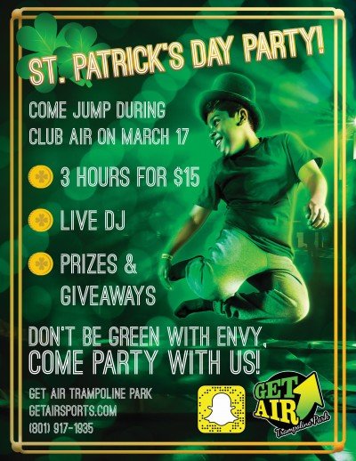 St. Patrick's Day Black Light Event