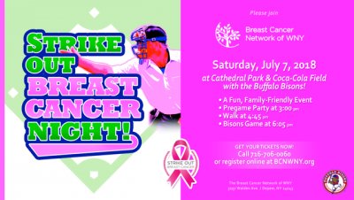 Strike Out Breast Cancer Night at Breast Cancer Network of WNY — Jul 7, 2018