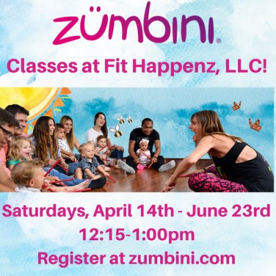 Saturday Zumbini Classes at Fit Happenz