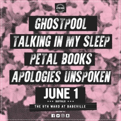 Ghostpool, Talking In My Sleep, Petal Books and Apologies Unspoken