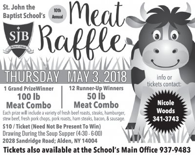 St. John the Baptist School’s 10th Annual Meat Raffle