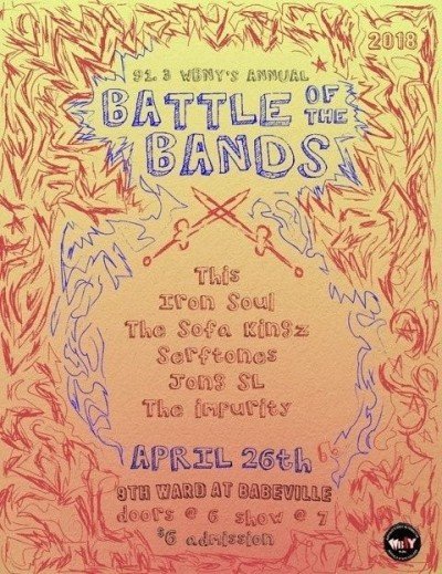 91.3 WBNY’s Annual Battle of the Bands — Apr 26, 2018