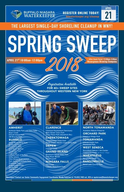 Buffalo Niagara Waterkeeper Spring Sweep — Apr 21, 2018