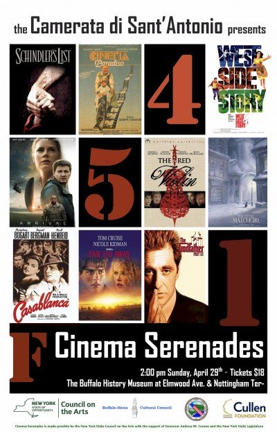 Cinema Serenades at The Buffalo History Museum — Apr 29, 2018