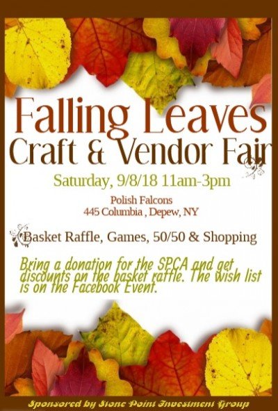 Falling Leaves Craft & Vendor Fair — Sep 8, 2018
